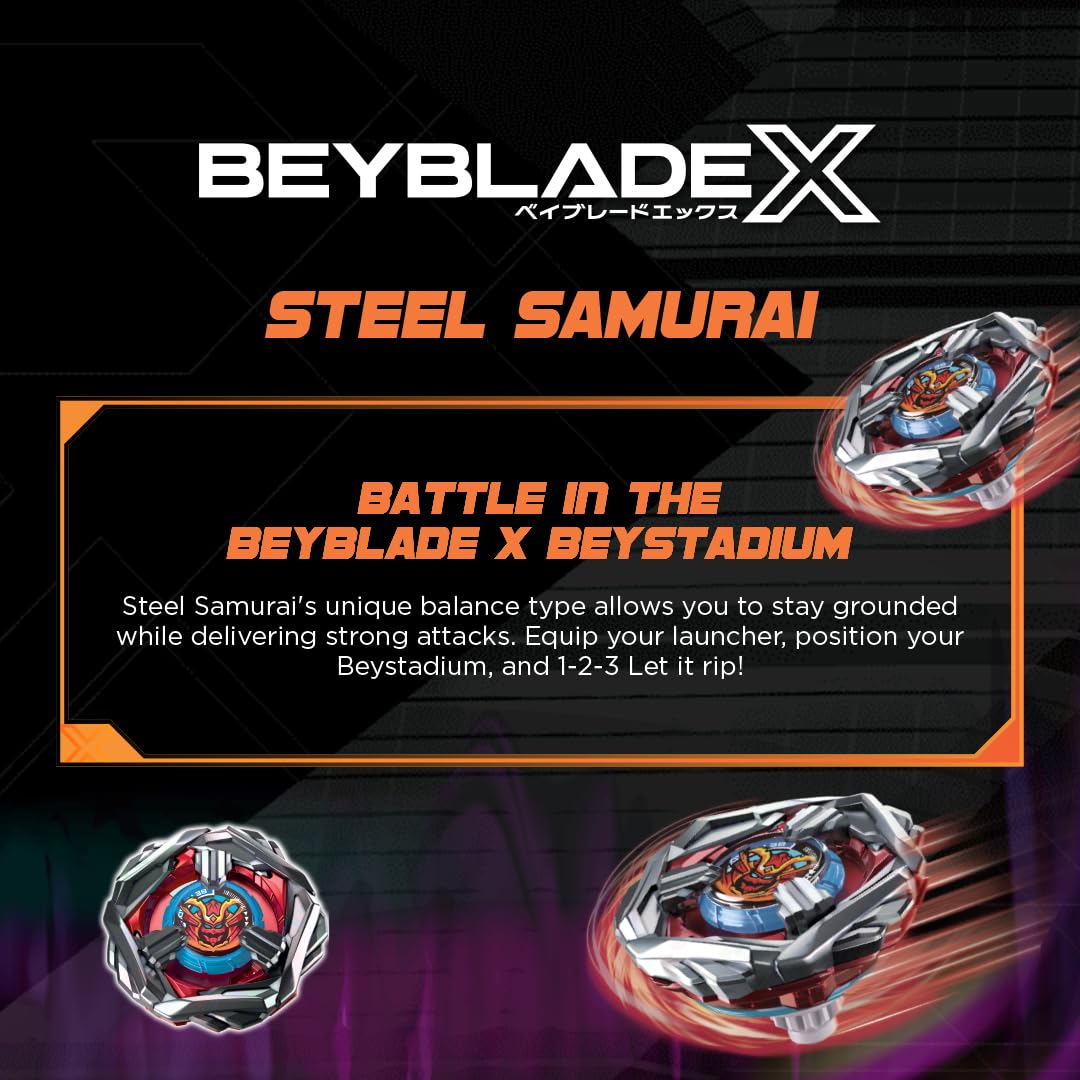 Takara Tomy Beyblade X Steel Samurai 4-80T Booster Pack Set